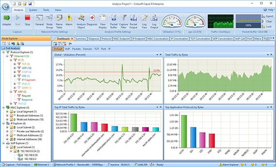 Capsa Network Analyzer 10.0 screenshot