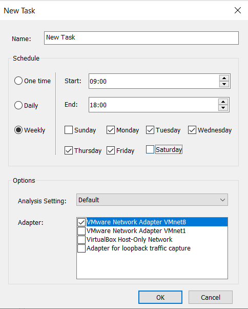 Network Analysis Auto-Run Feature