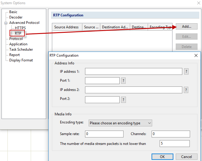 RTP Configuration