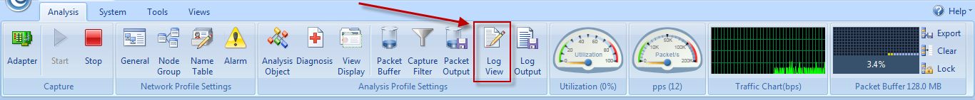 Document Network - Capsa Log View & Output