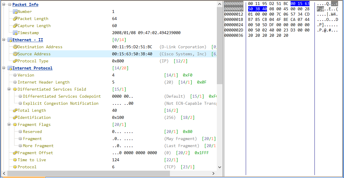 network packet decoding