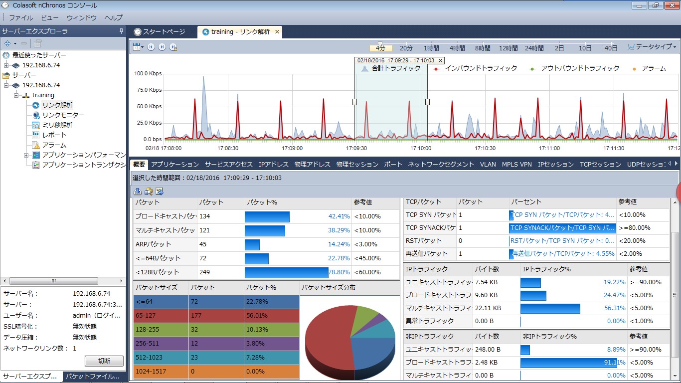 Colasoft nChronos back-in-time network analysis server